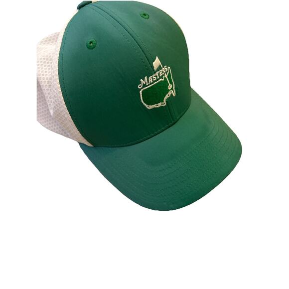 Masters Golf Green/White Mesh Performance Americn Needle Hat Augusta National - Picture 3 of 11